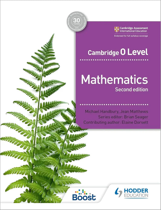 Mastering Mathematics with Hodder Cambridge O Level Mathematics 2nd Edition Javed Books