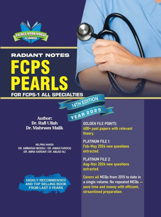 Radiant Notes FCPS PEARLS for FCPS-1 14th Edition 2025 Javed Books