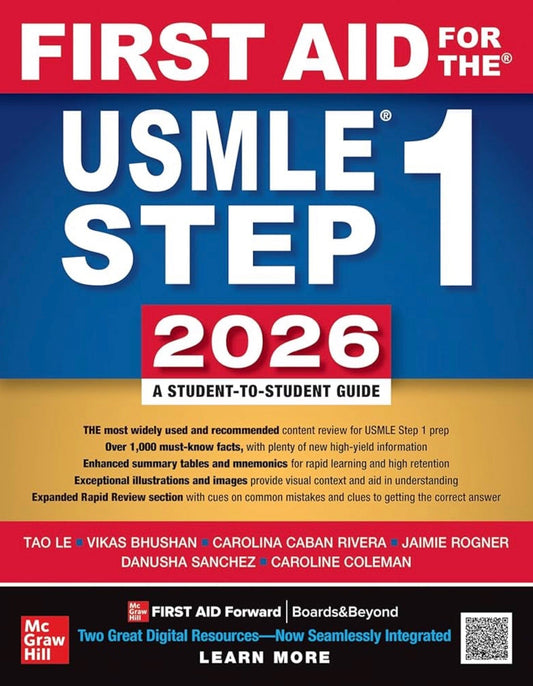 First Aid for the USMLE Step 1 2026 – 36th Edition: The Ultimate High-Yield Review Book Javed Books