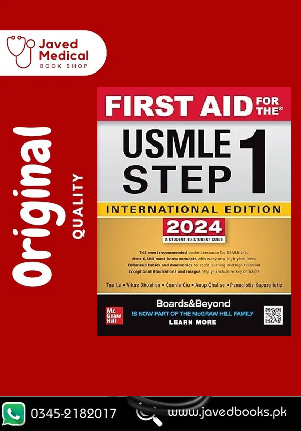 First Aid for the USMLE Step 1 2024 Original Edition – Javed Books First Aid for the USMLE Step 1 2024 Original Edition – Javed Books