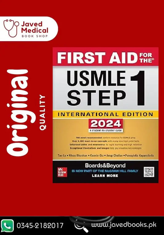 First Aid for the USMLE Step 1 2024 Original Edition Javed Books