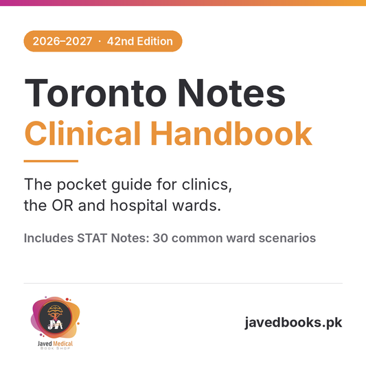 Toronto Notes Clinical Handbook 2026-2027 (42nd Edition) Javed Books