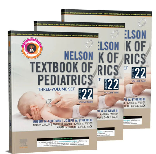 Nelson Textbook of Pediatrics, 3-Volume Set 22nd Edition Original Javed Books