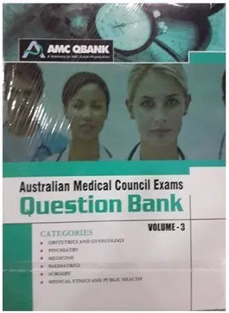 Australian Medical Council Exam Question Bank Volume 1, 2 & 3 Javed Books