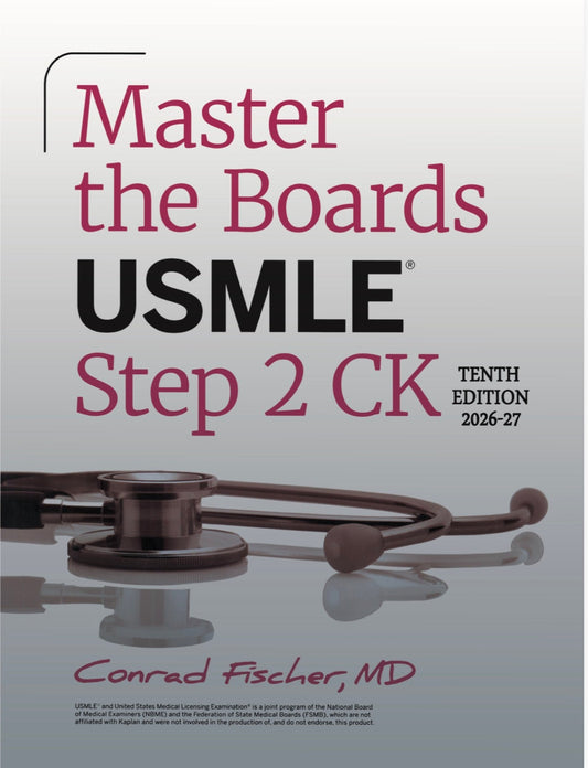 Master the Boards USMLE Step 2 CK, 2026-27 10th Edition Javed Books