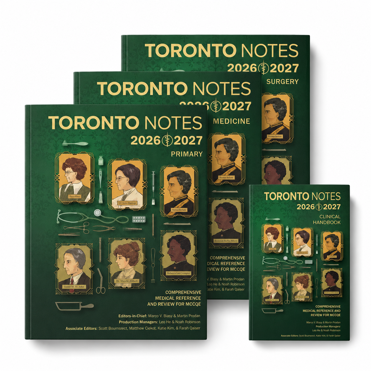 TORONTO NOTES 2026-2027-3 Volume Set (Handbook is Gift From