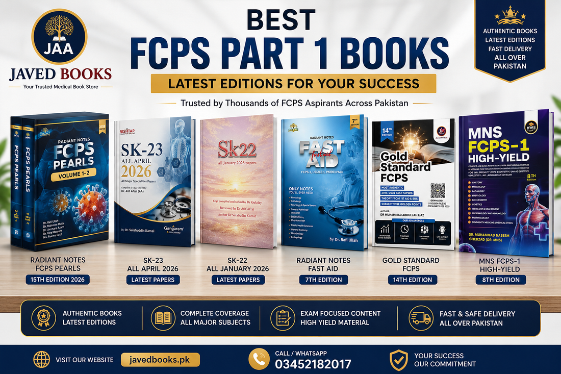 Best FCPS Part 1 Books in Pakistan 2026 – Complete Preparation Guide Javed Books