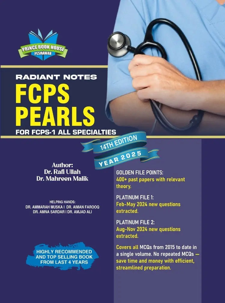 Radiant Notes FCPS PEARLS for FCPS-1 14th Edition 2025 Javed Books