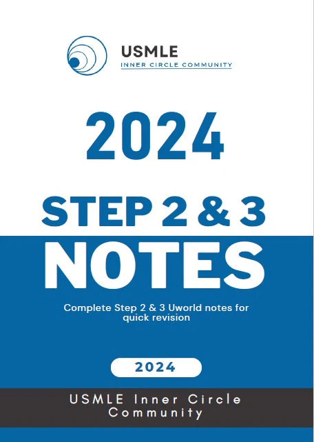 Achieve Success with USMLE Inner Circle Step 2 & 3 Notes 2024