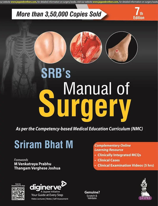 SRB's Manual of Surgery 7th Edition: The Ultimate Guide for Aspiring Surgeons Javed Books