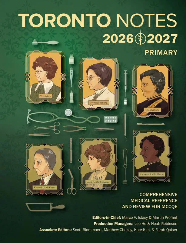 Toronto Notes 2026–2027 (3 Volume Set) Premium Multicolor Mate Print – Complete Review Javed Books