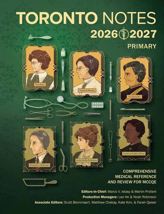 Toronto Notes 2026–2027 (3 Volume Set) Premium Multicolor Mate Print – Complete Review Javed Books