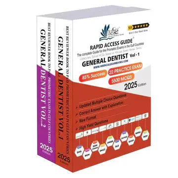 Rapid Access Guide General Dentist Book Prometric Exam MCQ Questions 2025 – Your Key to Passing the Gulf Dentist Licensing Exam Javed Books