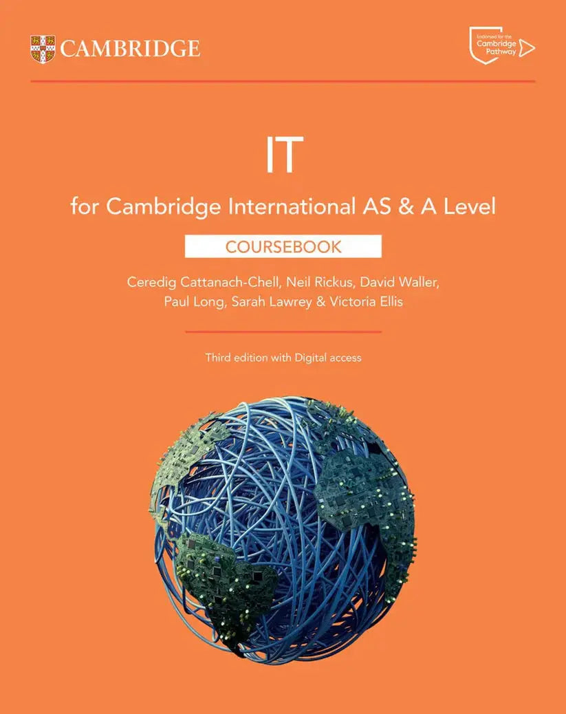 Unlock Advanced IT Knowledge with Cambridge International AS &amp; A Level IT Coursebook – 3rd Edition (Premium Multicolor Mate Print) Javed Books