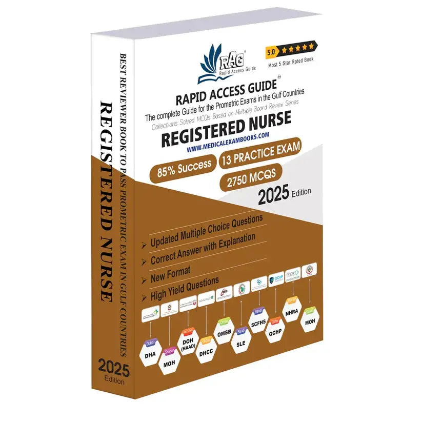 Rapid Access Guide for Registered Nurse Prometric Exam Questions 2025 – Your Essential Resource for Success Javed Books