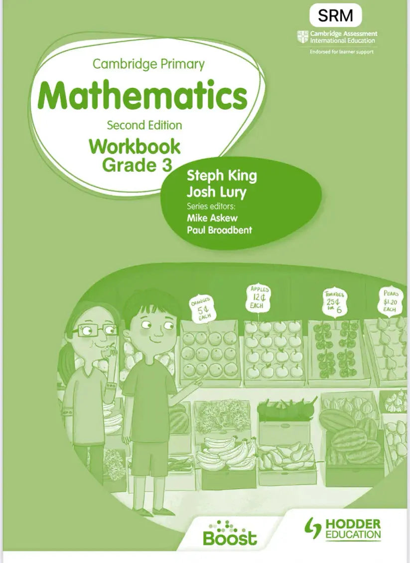 Cambridge Primary Mathematics Workbook Grade 3 - 2nd Edition (SRM Hodder): A Key Resource for Young Learners Javed Books