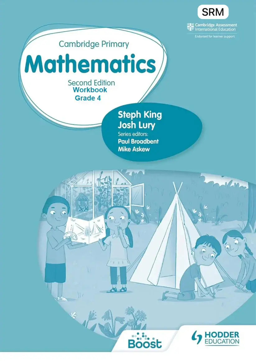 Cambridge Primary Mathematics Workbook Grade 4 - 2nd Edition (SRM Hodder): A Comprehensive Guide for Young Learners Javed Books