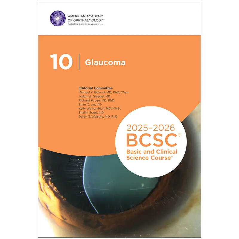 AAO Basic and Clinical Science Course, Section 10: Glaucoma 2025-26 Javed Books