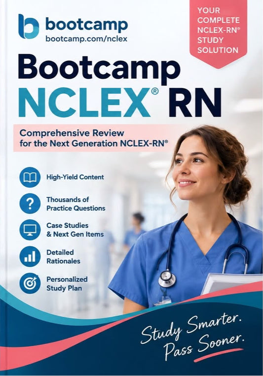Bootcamp NCLEX-RN Comprehensive Review for the Next Generation Premium Multicolor Matte Print Javed Books