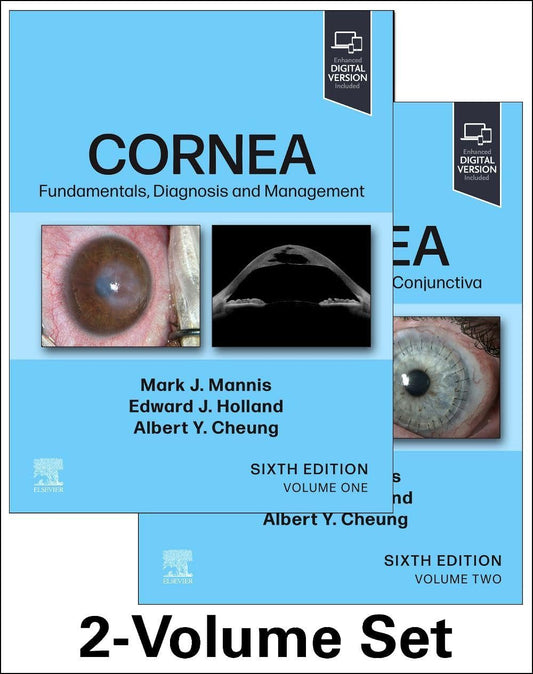 Cornea, 2-Volume Set 6th Edition 2026 Premium Multicolor Matte Print Javed Books