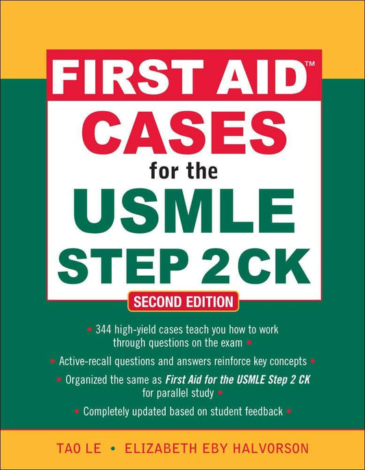 First Aid Cases for the USMLE Step 2 CK 2nd Edition Premium Black & white Print