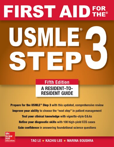 First aid for the USMLE step 3