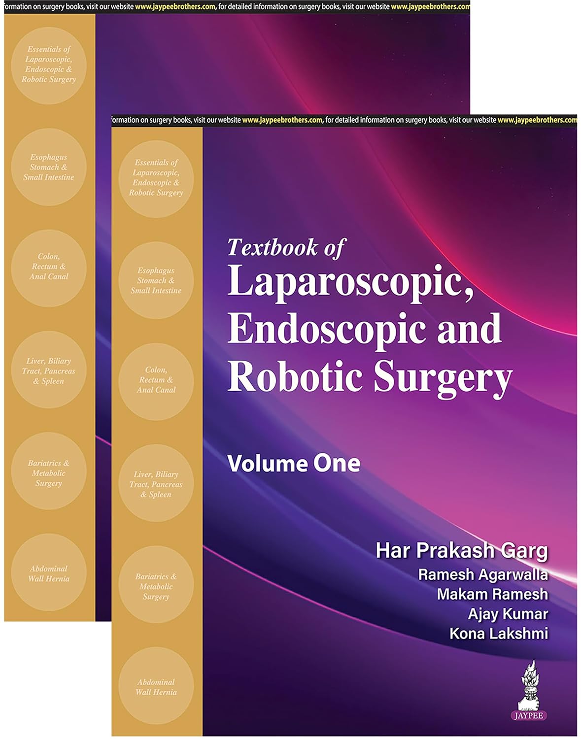 extbook of Laparoscopic, Endoscopic and Robotic Surgery 2 Volumes Set Premium Multicolor Matte Print Javed Books