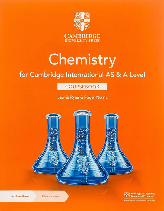 Cambridge International AS & A Level Chemistry Coursebook 3rd Edition Original with Digital Access