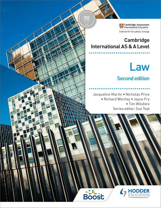 Cambridge International AS and A Level Law Second Edition: Hodder Education Group 2nd Edition