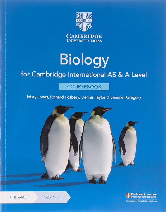 Cambridge International AS & A Level Biology Coursebook 5th Edition Original with Digital Access