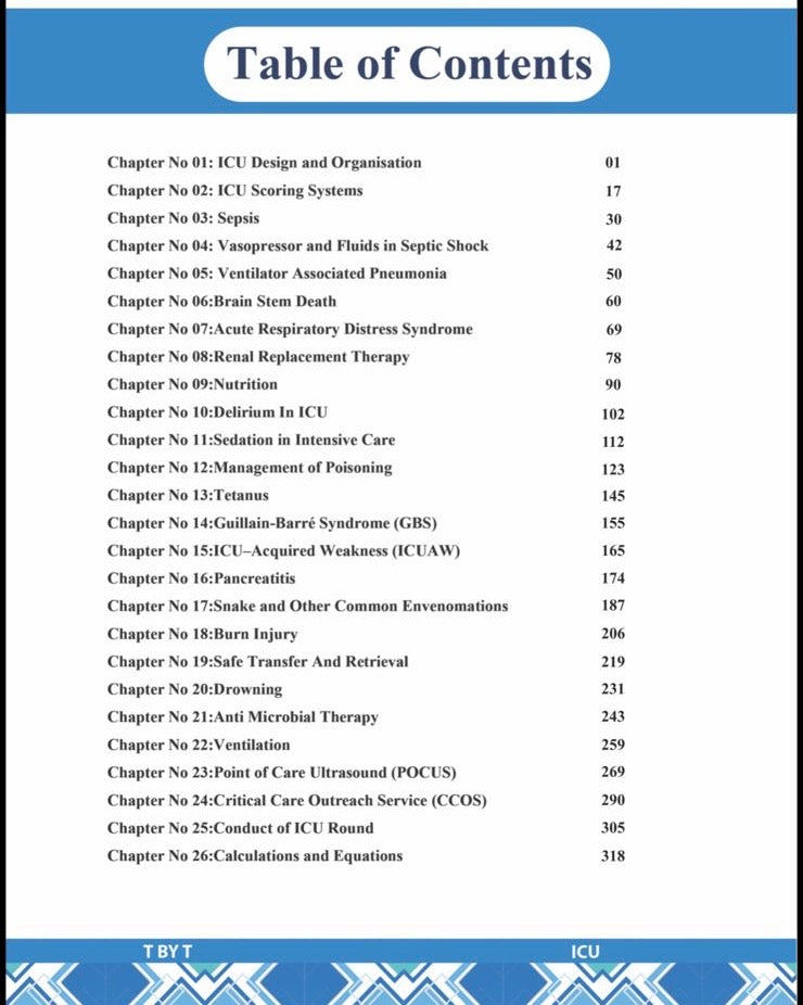 T BY T Tutorials by Tauseef FCPS,FRCA,FCAI,MS,EDIC (ICU) Javed Books