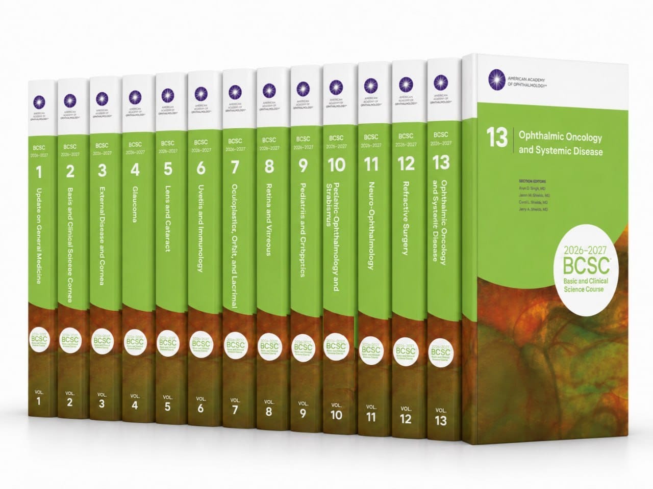 Basic and Clinical Science Course 13 Vols Complete Set 2026-2027 Premium Multicolor Matte Print Javed Books
