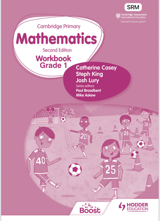 Cambridge Primary Mathematics Workbook Grade 1 2nd Edition SRM Hodder