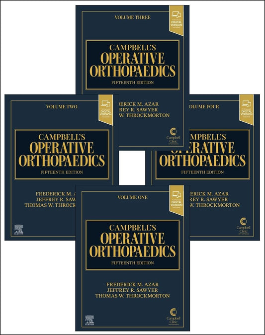 Campbell's Operative Orthopaedics 15th Edition 2027 Premium Multicolor Mate Print Javed Books