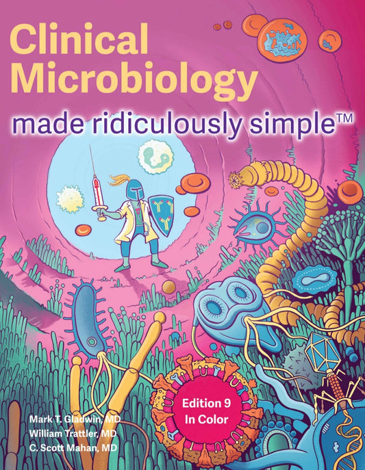 Clinical Microbiology Made Ridiculously Simple 9th Edition Premium Multicolour Mate Print