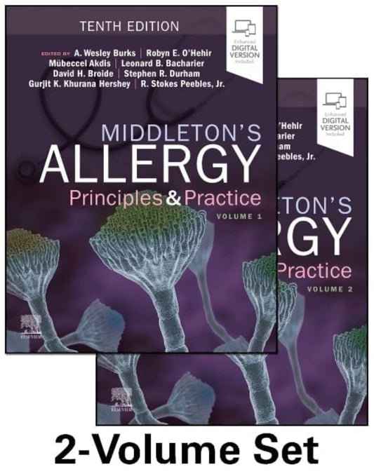 Middleton's Allergy 2-Volume Set: Principles and Practice 2026 Premium Multicolor Mate Print Javed Books