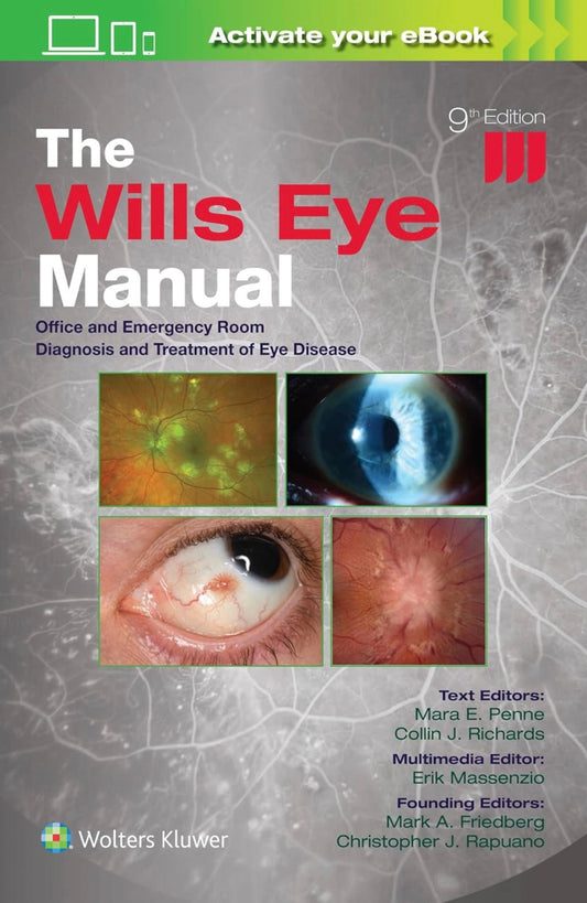 The Wills Eye Manual:Office and Emergency Room Diagnosis and Treatment of Eye Disease 9th Edition Premium Multicolor Mate Print Javed Books