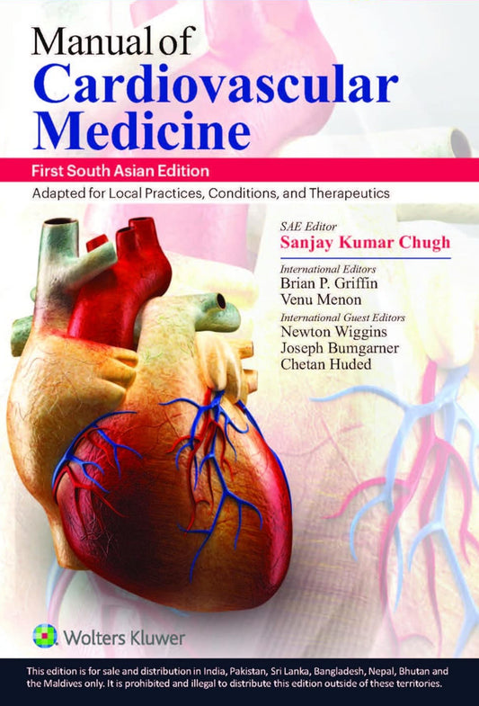 Manual Of Cardiovascular Medicine, First South Asian Edition (Premium Multicolour Mate Print)