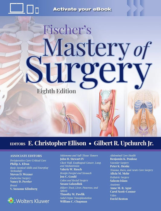 Fischer's Mastery of Surgery 8th Edition 2026 Premium Multicolor Mate Print