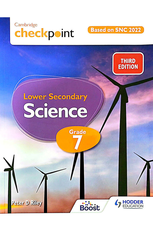 Cambridge Checkpoint Lower Secondary Science Textbook 7 SNC aligned, Pakistan Edition - Hodder Cambridge