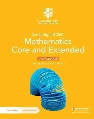 Cambridge IGCSE™ Mathematics Core and Extended Coursebook 3rd Edition Original with Digital Access