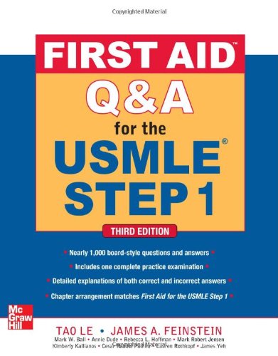 First Aid Q&A for the USMLE Step 1 Premium Black & white Print