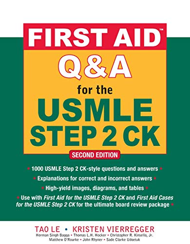 First Aid Q&A for the USMLE Step 2 CK 2nd Edition Premium Black & white Print