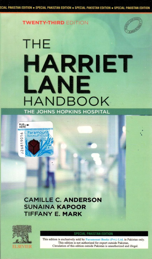 The Harriet Lane Handbook: The Johns Hopkins Hospital 23rd Edition 2023