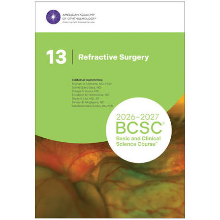 BCSC Refractive Surgery 2026–2027 Section 13 book cover by American Academy of Ophthalmology – Basic and Clinical Science Course available at JavedBooks.pk