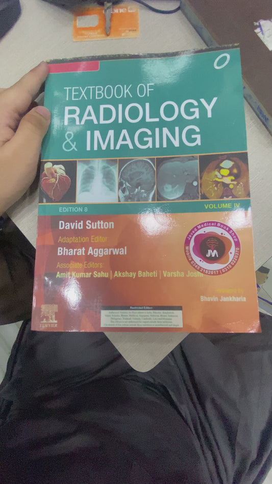 Sutton Textbook of Radiology & Imaging 8th Edition 2024 (Premium Original Color Print Quality Book video is posted on website)