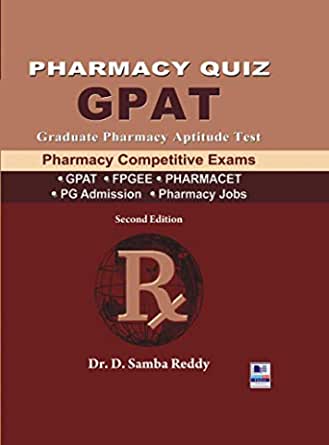 "Pharmacy Quiz GPAT Pharmacy Competitive Exams Black PC"