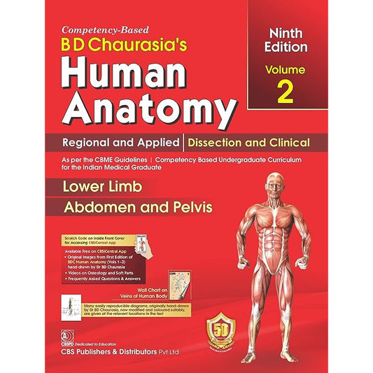 BD Chaurasia's Human Anatomy Regional And Applied Lower Limb Abdomen And  Pelvis Vol 2