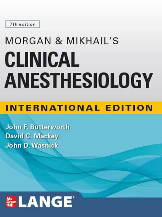 Morgan & Mikhail's Clinical Anesthesiology Mate Paper Multi Color Finish