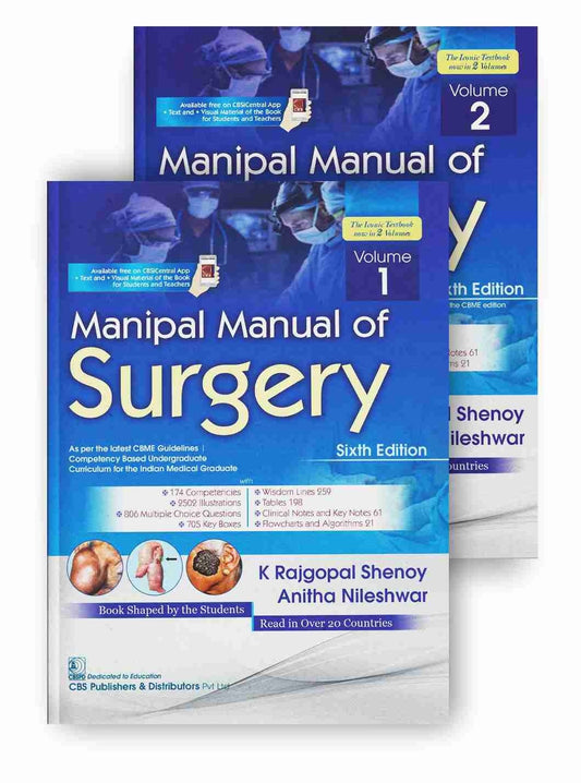 MANIPAL MANUAL OF SURGERY 2023